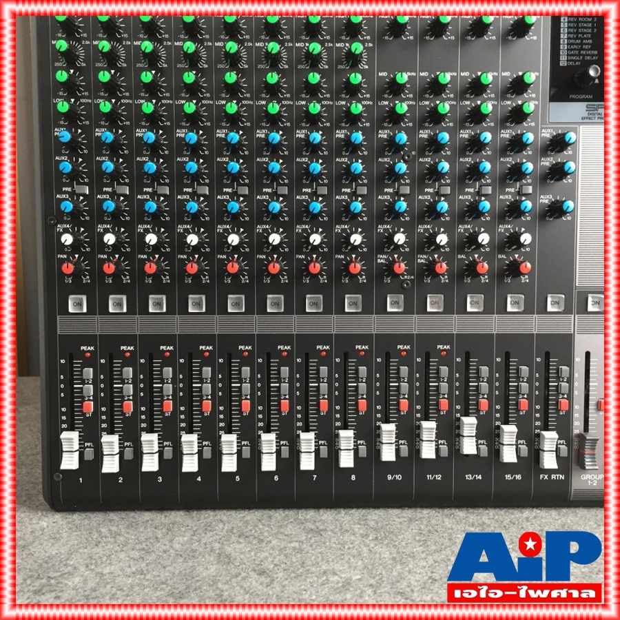 YAMAHA MG-16X mixer มิกเซอร์แบบอนาล็อค 16 ช่องสัญญาณ มีเอฟเฟคแท้ในตัว แถมปีกยึดRACK MG 16 X MG 16X MG16X เอไอ-ไพศาล