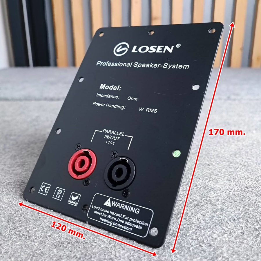 1อัน ลดล้างสต็อค LOSEN LF-61022 แท็ปลำโพงซับเบส แท็ปสเปคคอนx2 12x17cm. แท็ปหลังตู้ลำโพง แท็ปลำโพง SPEAKON เอไอ-ไพศาล