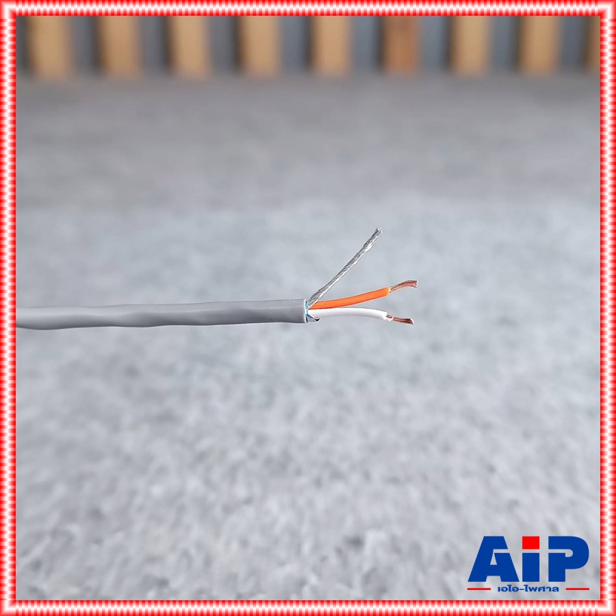 ขด100เมตร DYNACOM JSL-283 สายชีลด์ST 3mmเกลียวสีเทา สายสัญญาณสเตอริโอ JSL 283 JSL283 สายชีลด์ เอไอ-ไพศาล