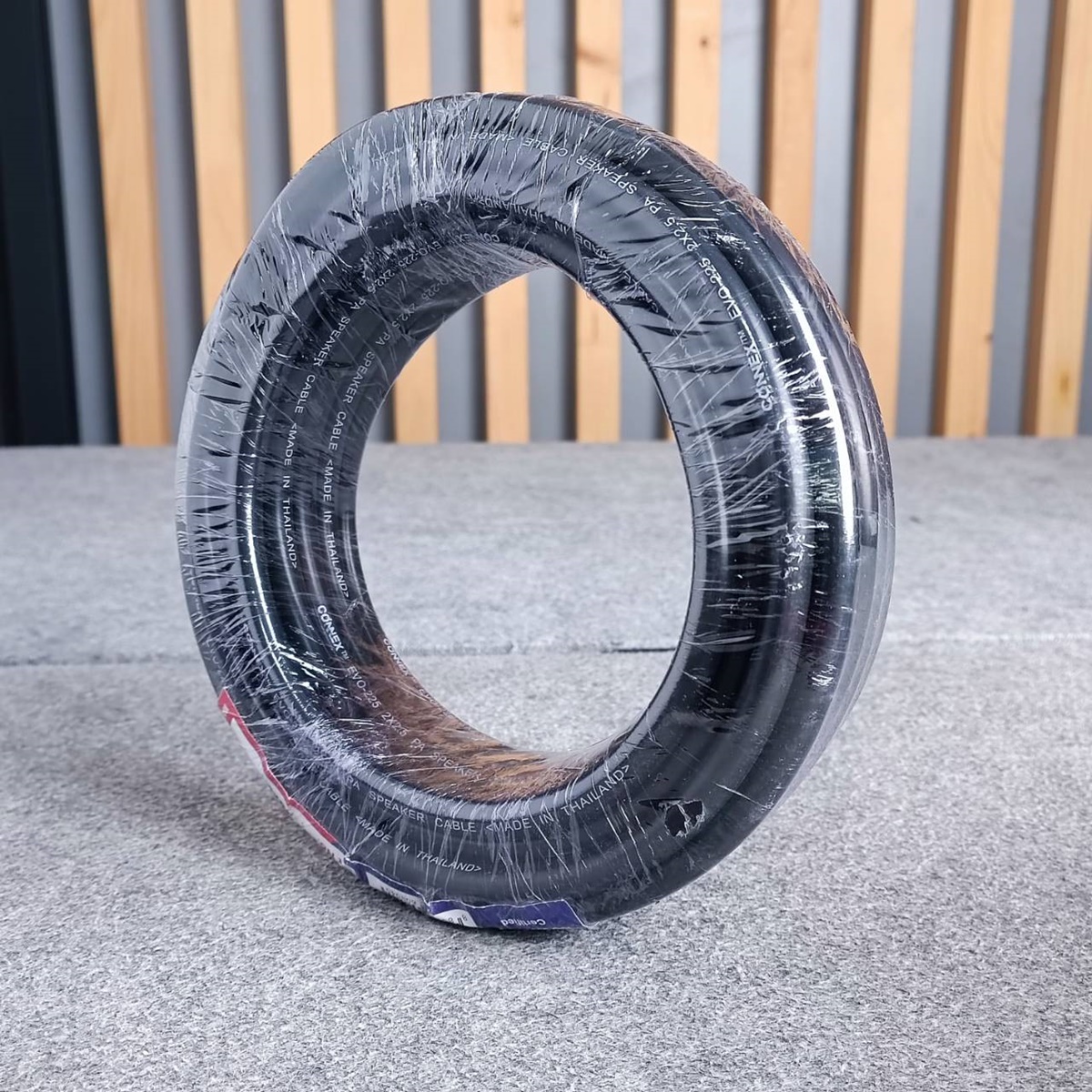 ขด10เมตร CONNEX EVO-225 2x2.5mm สายลำโพง กลมดำ ขนาด2.5mm. สายลำโพงกลางแจ้ง EVO225 EVO 225 ทองแดงแท้ เอไอ-ไพศาล