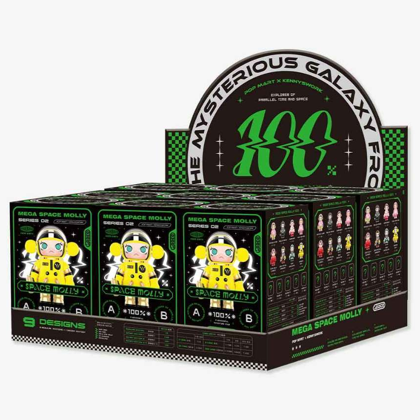 พร้อมส่ง🇹🇭(ของแท้ 100%) ยก Box ฟิกเกอร์ POP MART Mega Space MOLLY 100% V.2 Set A (12 ตัวลุ้นซีเครท