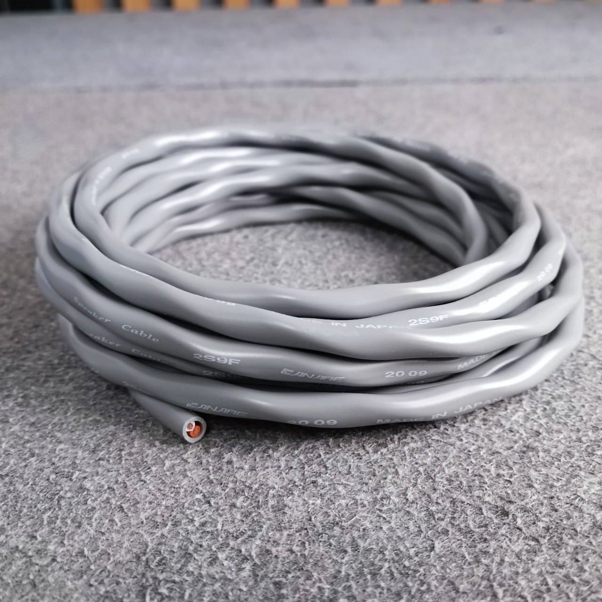 ขด5เมตร สายลำโพงCANARE 2S9F 14AWG สีเทา สายลำโพง2คอร์ ขนาด14awg ทองแดงแท้ Canare Speaker Cable 2S9F เอไอ-ไพศาล