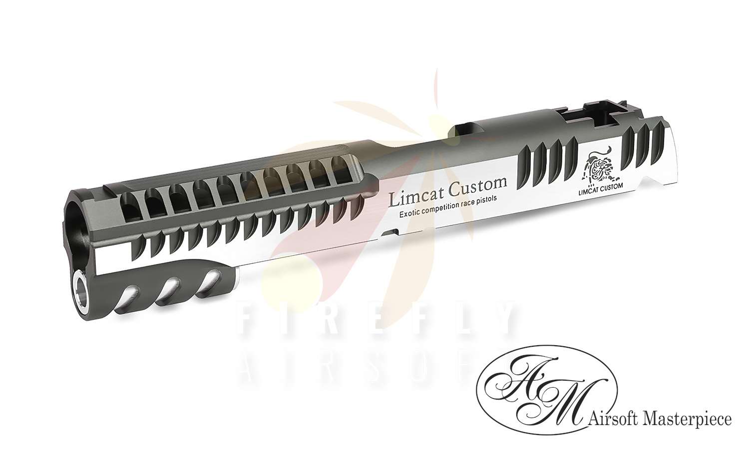 Airsoft Masterpiece “LimCat Custom 2024” Slide for Hi-CAPA 5.1 (Grey 2Tone)