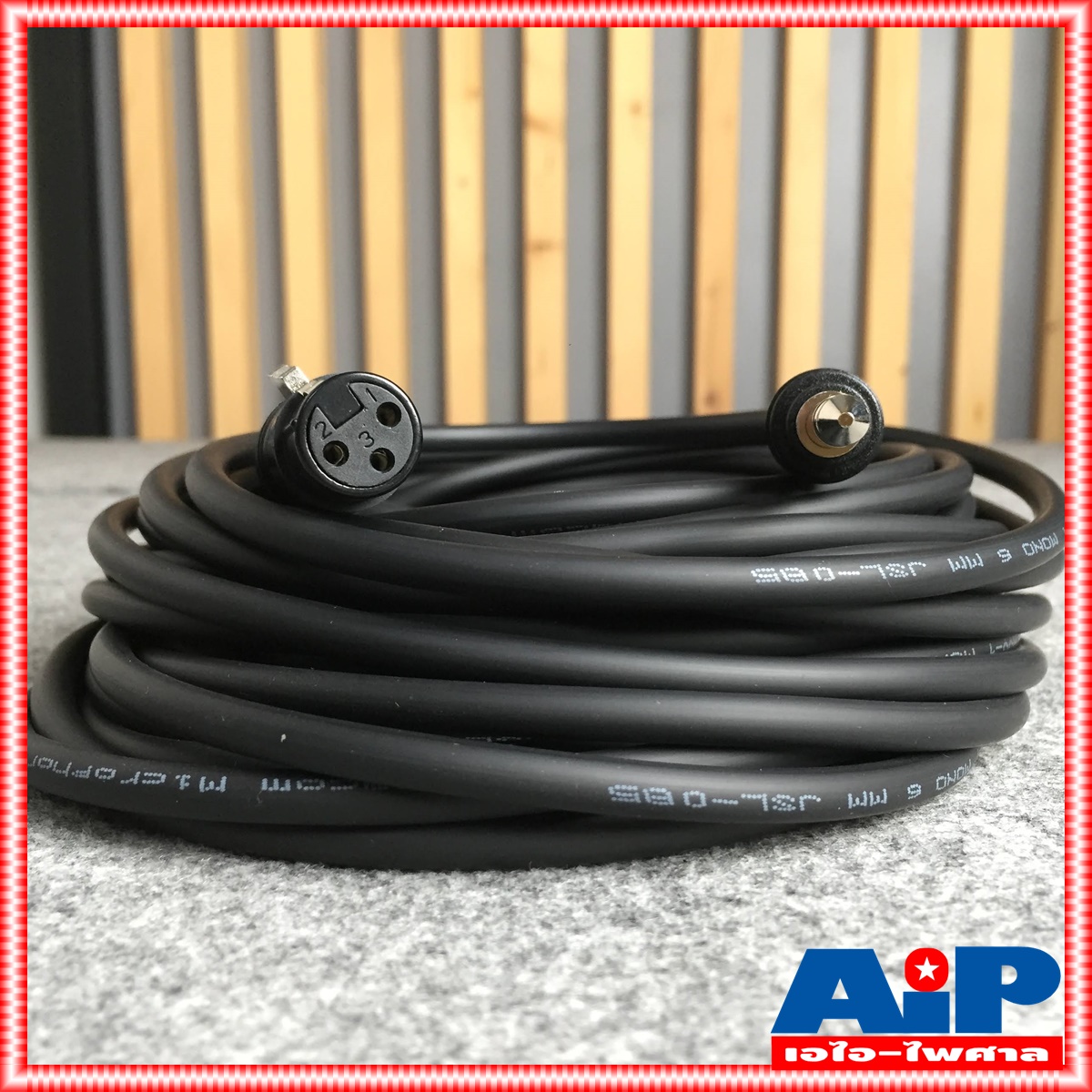 ยาว 15เมตรสายไมค์ DYNACOM J085 XLR เมีย - PHONE MONO สายสัญญาณ CANNON เมีย ออก ปลั๊กโฟน ผู้ สายต่อไมค์