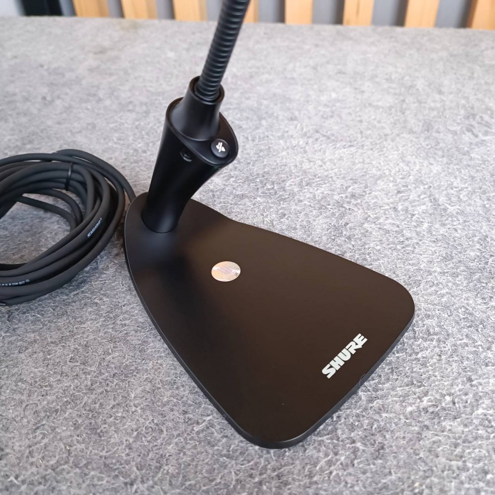 SHURE CVG18DRS-B/C-X ก้านไมค์ พร้อมฐาน มีสวิทซ์ ไฟวงแหวน ก้านไมค์ประชุม ยาว 18 นิ้ว ไมโครโฟนตั้งโต๊ะพร้อมฐาน CVG18DRS B/C X CVG18DRSB/CX เอไอ-ไพศาล+++