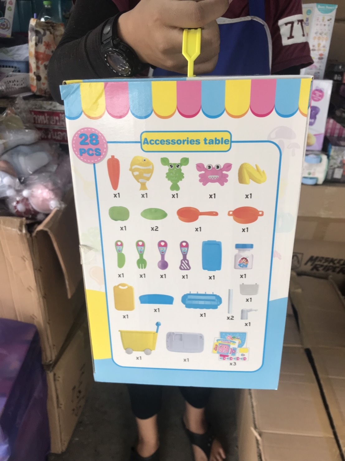 CA047405 ของเล่นเด็ก รถเข็นอาหาร