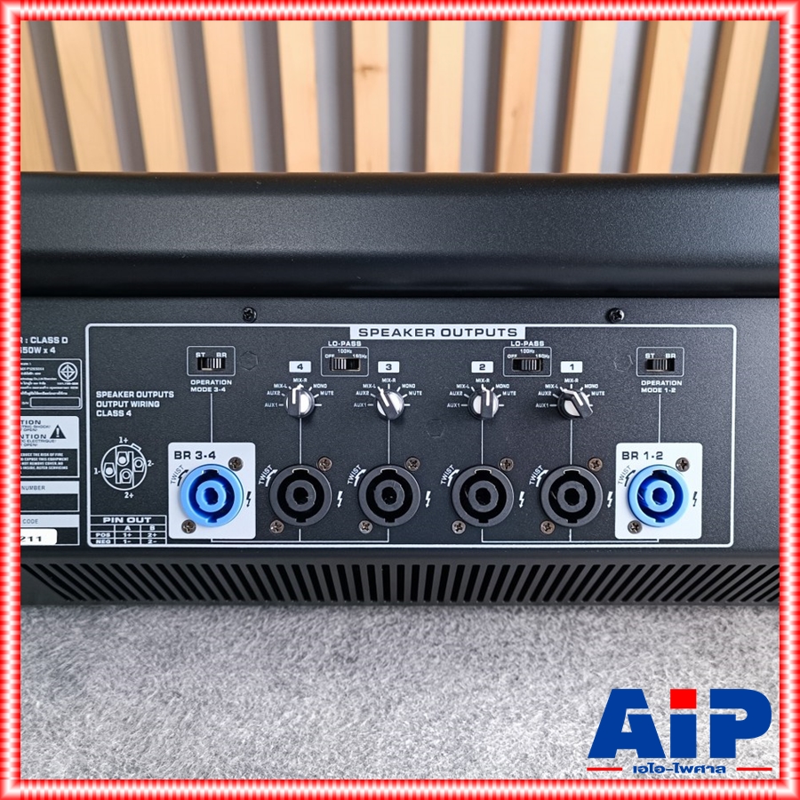 PROEUROTECH PMX-P12650 X4 POWERMIXER+บูลทูส เพาเวอร์มิกเซอร์ รุ่นใหม่ โปรยูโรเทค 12 ช่องไมค์ 4 ช่องขับลำโพง 650 วัตต์ ตัดความถี่ซับได้ PMXP12650X4 เอไอ-ไพศาล