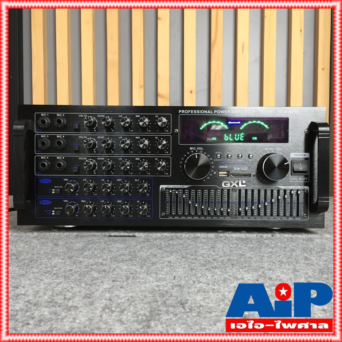 GXL GLA-9955 แอมป์ บลูทูธ GLA 9955 แอมป์ คาราโอเกะ แอมป์ GLA9955 เครื่องขยายเสียง เอไอ-ไพศาล