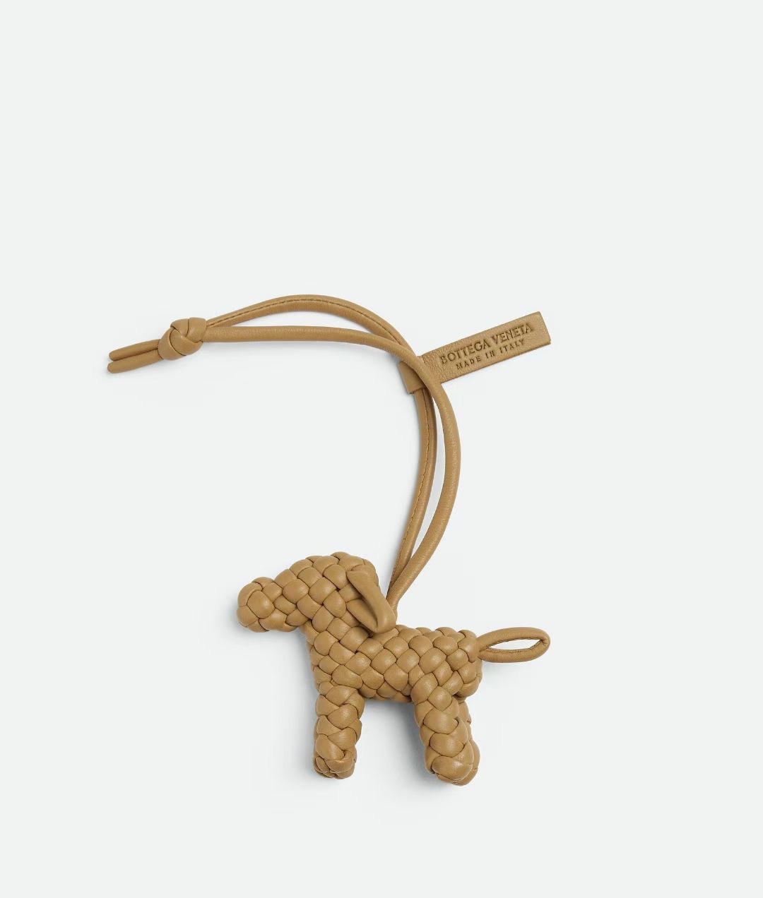 **do** ที่ห้อยกระเป๋า Bottega Dog Charm หนังแกะสาน มี 3สี ใหม่ ของแท้