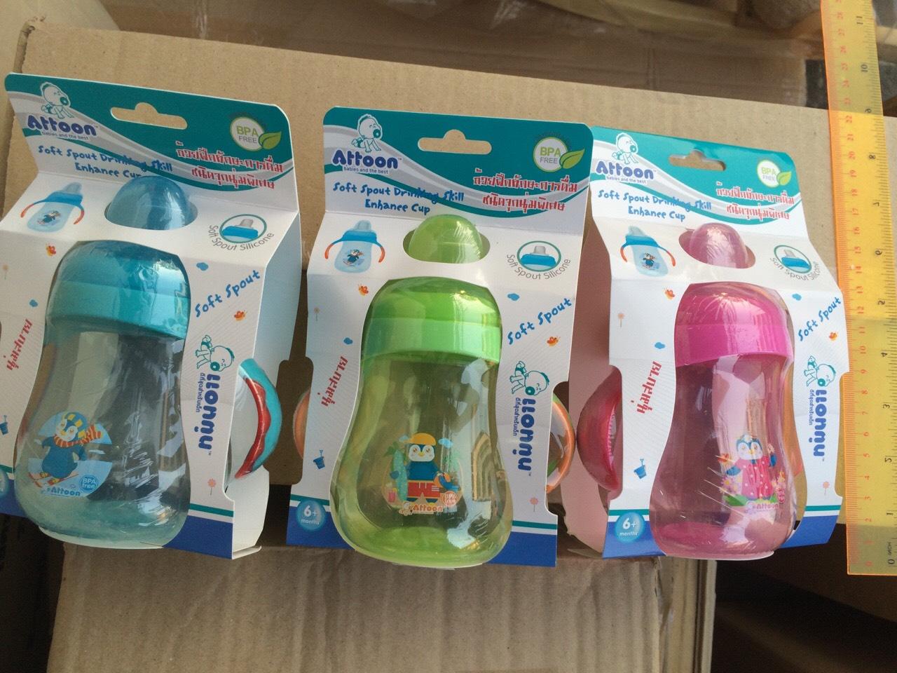 111104 แก้วหัดดูดมีหูจับ ถ้วยหัดดื่ม 8 OZ ขวดละ