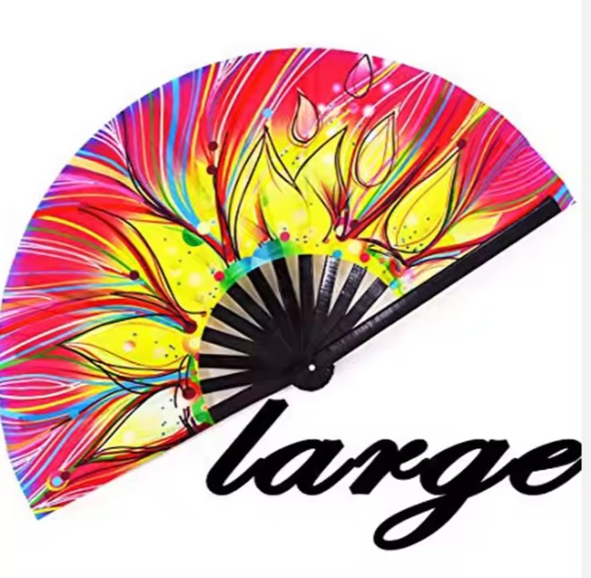 พัดมือ อันใหญ่ ทำ logo ได้ พัดไม้ ทำ logo ตามเทศกาล หรือ logo ที่คุณออกแบบเอง แบบสวย ๆ สีดำ 982458
