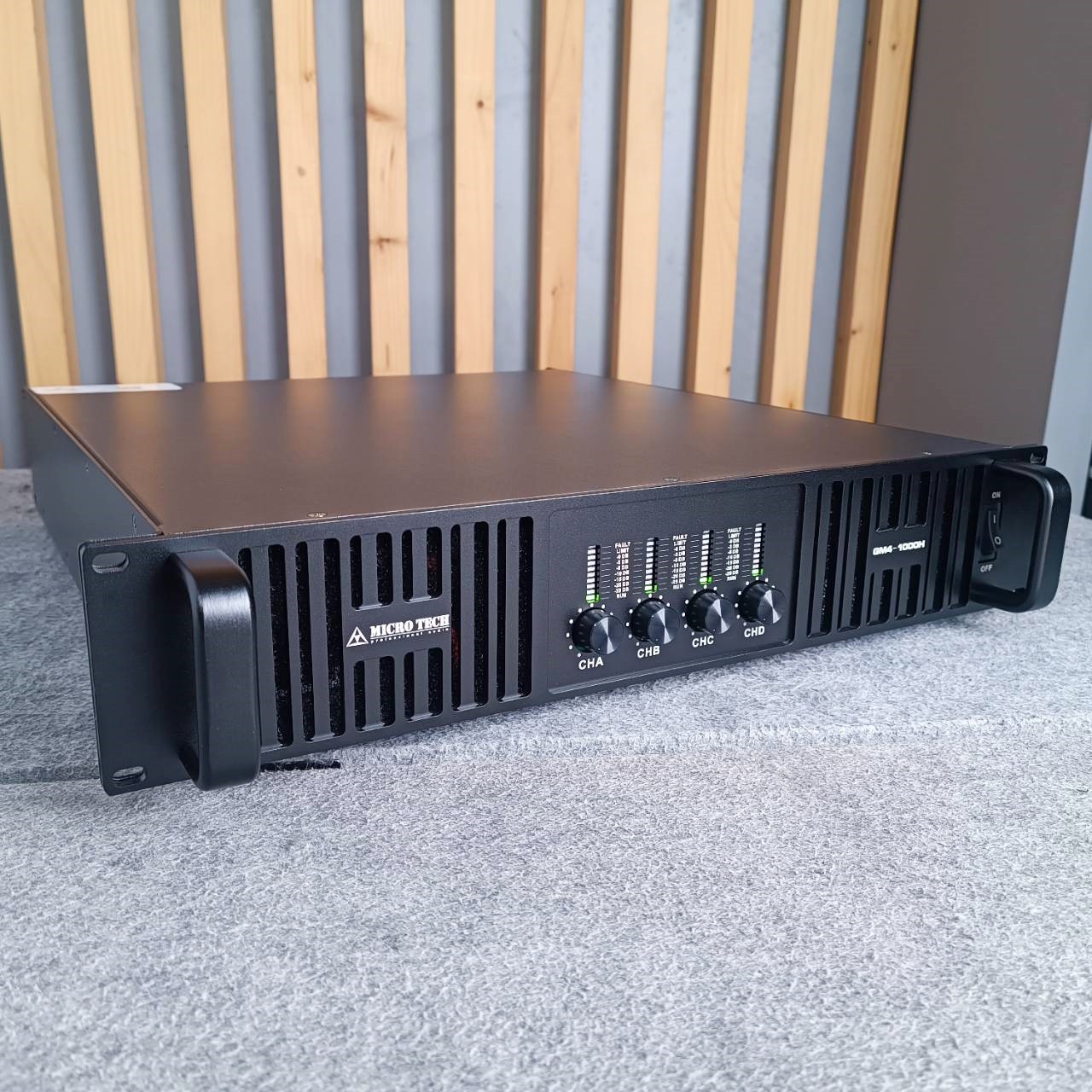 MICROTECH GM4-1000H POWERAMP 4CH เพาเวอร์ แอมป์ ไมโคร เทค เครื่องขยาย ...