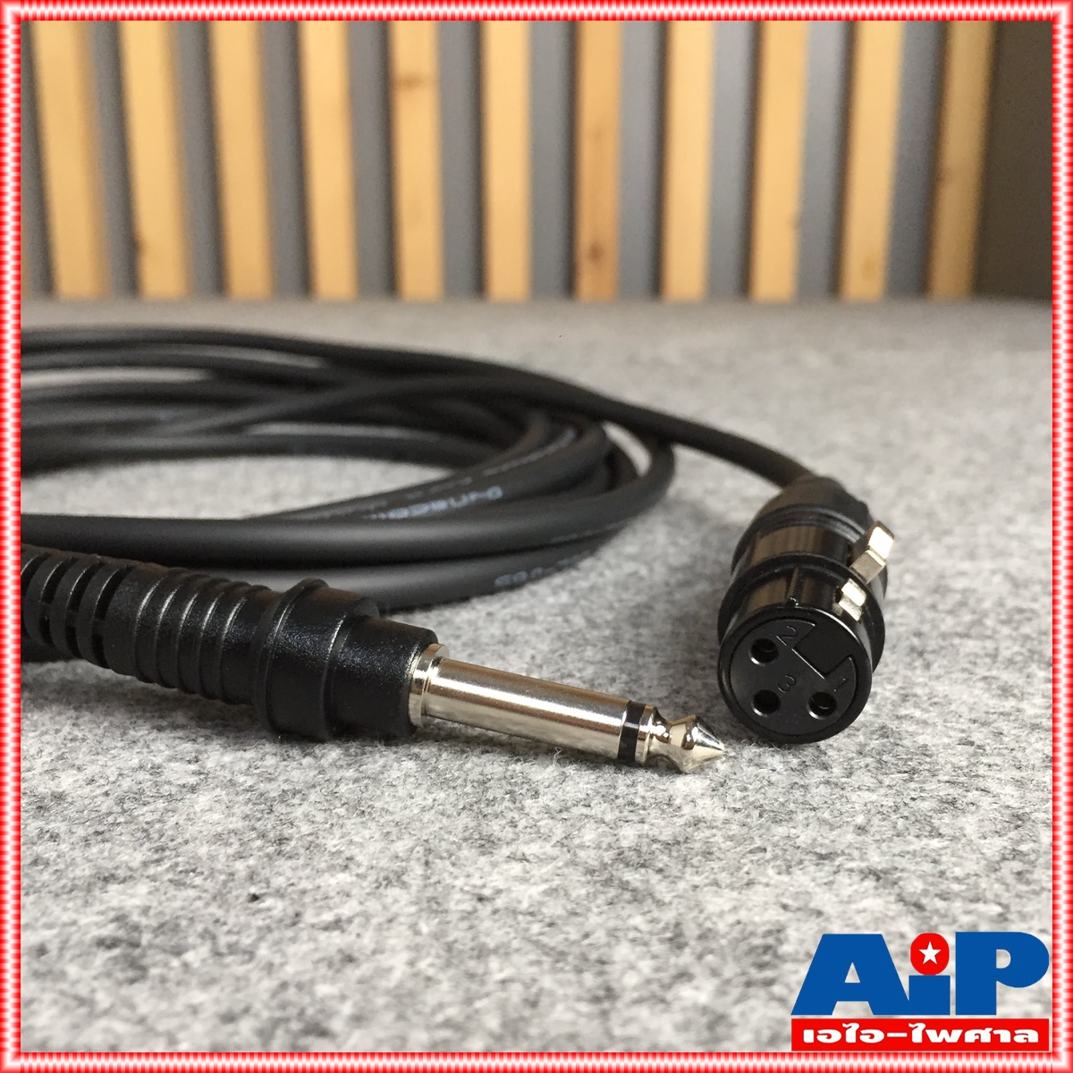 ยาว 5เมตร สายไมค์ DYNACOM J085 XLR เมีย - PHONE MONO สายสัญญาณ CANNON เมีย ออก ปลั๊กโฟน ผู้ สายต่อไมค์