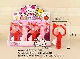 SQ918 ของใช้เด็กพัดลมคิตตี้ พัดลมมือถือ พัดลมเด็ก พัดลมใช้มือ ปลีกชิ้นละ