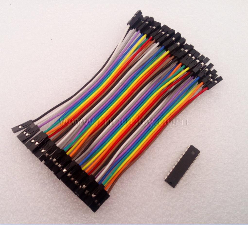 สาย(2.54mm) 40 to 40 pin (Female-female) 10 cm