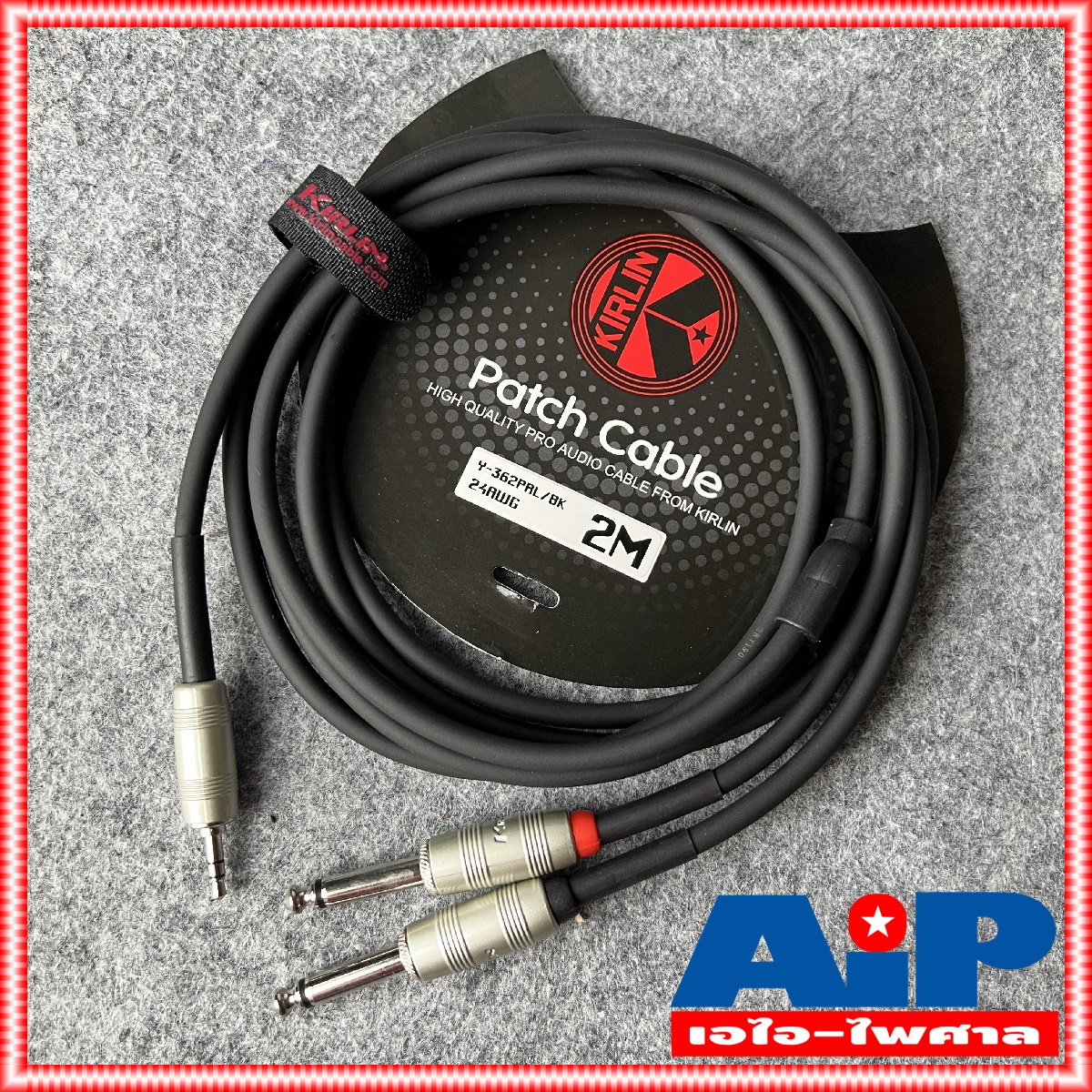 2เมตร KIRLIN Y-362PRL-2M P.TR-ST - MIC X2 สายสัญญาณ คอมเข้ามิกเซอร์ ตวามยาว 2เมตร Y362PRL สาย TR-ST ออก PHONE MONO x2