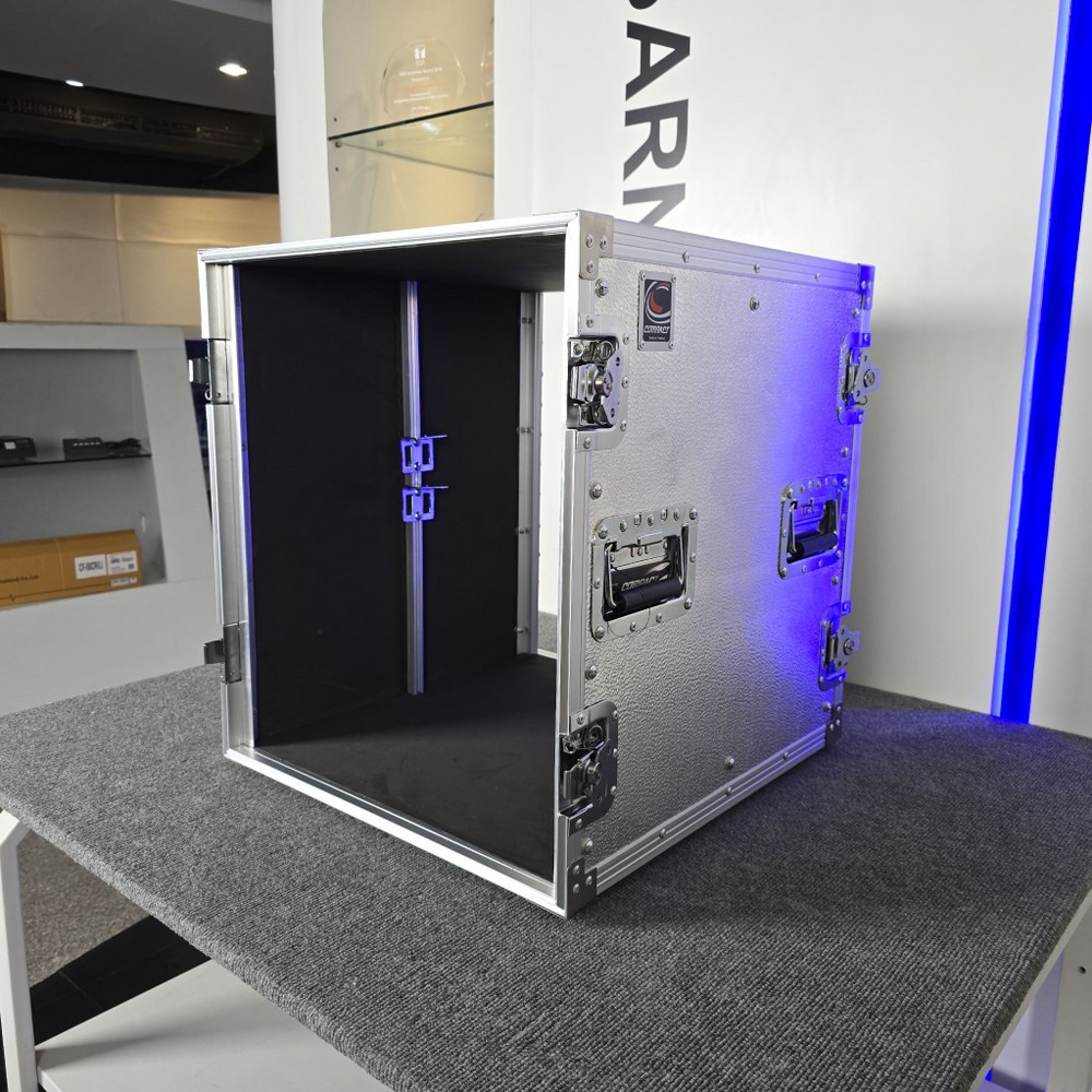 COMPACT B-12U 2ฝาหน้า-หลัง ลึก21นิ้ว สีอลูมิเนียม RACK ตู้แร็ค อุปกรณ์สำหรับเก็บเครื่องเสียง COM PACT B 12U B12U เอไอ-ไพศาล