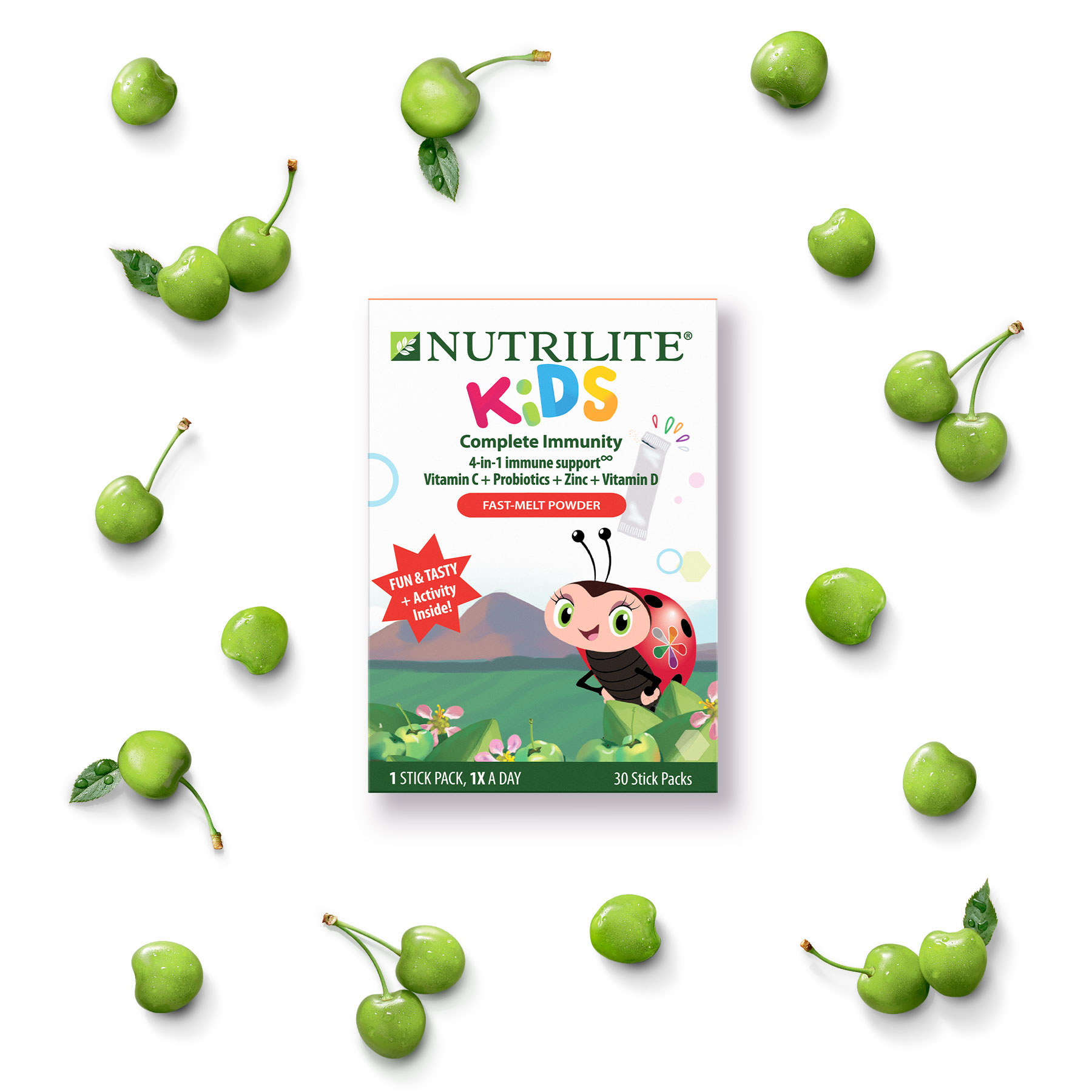 Nutrilite™ Kids Complete Immunity Fast-Melt Powder - วิตามินซีสำหรัเด็ก แบบผงละลายง่าย (30 ซอง)