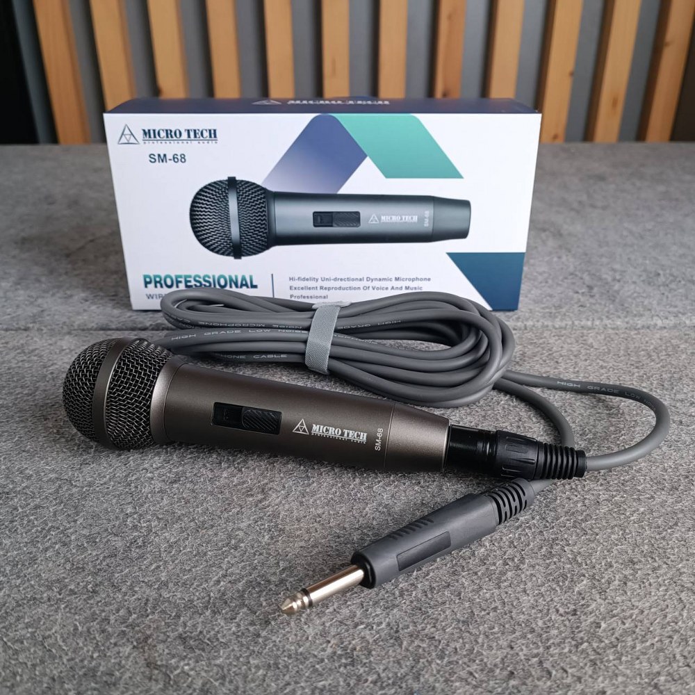 MICROTECH SM-68 ไมค์สาย พร้อมสายยาว5เมตร SM 68 SM68 ไมค์ ไมค์สาย ไมโครโฟนไดนามิค ไมค์พร้อมสาย Mic เอไอ-ไพศาล