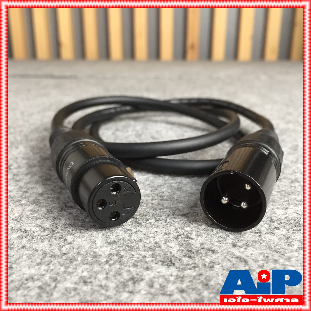 1เมตร สายไมค์ DYNACOM J021 XLR หัวท้าย ผู้ - เมีย ยาว สายสัญญาณ CANNON ผู้ ออก CANNON เมีย สายบาลานซ์ สายต่อไมค์ (ลูกค้าอาจได้รับหัวสีเงินหรือดำขึ้นกับล็อตผลิตครับ)