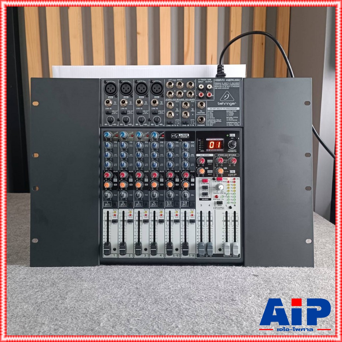 BEHRINGER XENYX-X1204USB mixer มิกเซอร์ BEHRINGER XENYX X1204FX Mixer เครื่องผสมสัญญาณเสียง มิกเซอร์ แบบอนาล็อค Behringer Xenyx X1204FX +++ เอไอ-ไพศาล