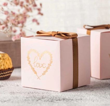 กล่องกระดาษ Diy กล่องกระดาษใส่ช็อคโกแลต แบบสวย ๆ กล่องใส่ของชำร่วย งานแต่งงาน ตกแต่งงาน 994659