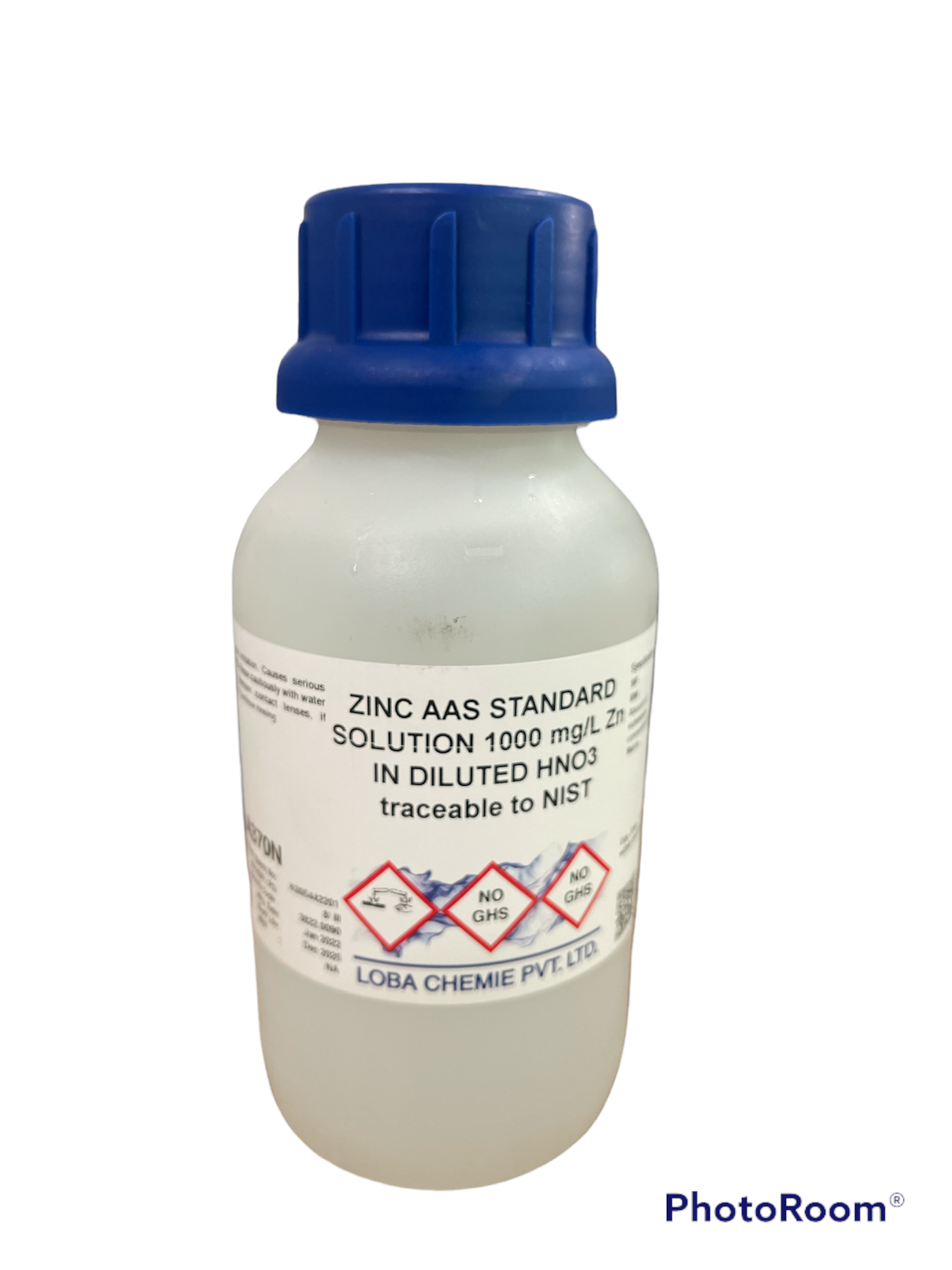 Standard Solution for AAS, Tin, Sodium,Iron,Zinc, Manganese, Chromium 500 ml -Loba India