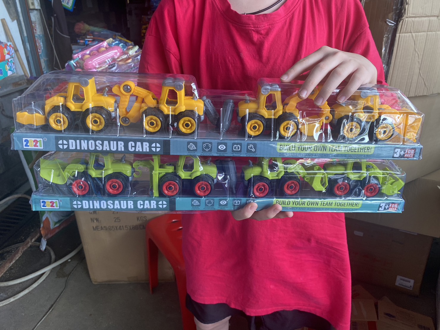 028-038 รถของเล่น รถก่อสร้างเล่นมือ รถก่อสร้างฝาครอบ ปลีกชิ้นละ