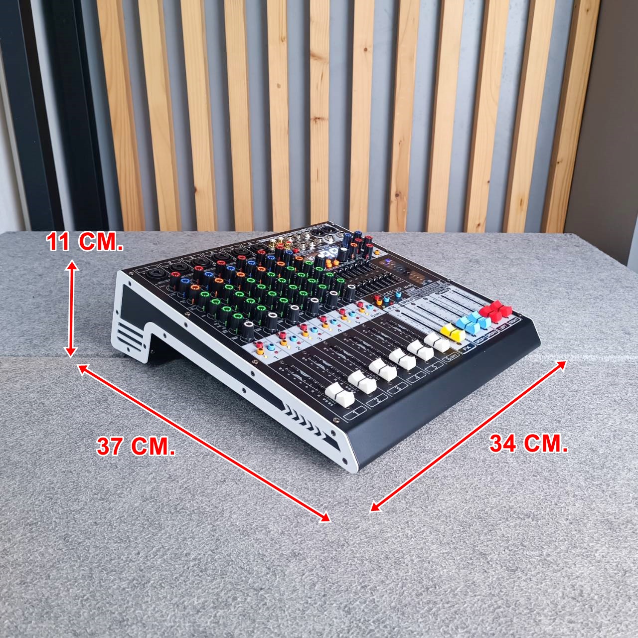 Ceflar MX-60 MIXER มิกเซอร์อนาล็อก ช่องเสียบไมค์ 6 ช่อง มิกเซอร์ เครื่องปรับแต่งเสียง มิกซ์เซอร์พร้อมเอฟเฟค MX 60 MX60 เอไอ-ไพศาล