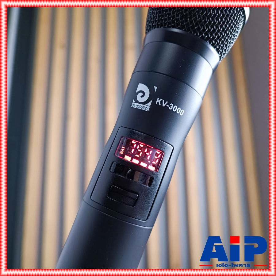 ความถี่ใหม่ กสทช DE ACOUSTIC KV-3000 ไมค์ลอยคู่ ไมค์ลอย ไมค์ลอยแบบถือ ไมค์ไร้สาย KV 3000 KV3000 ไมโครโฟน ไมค์ลอยถือคู่ เอไอ-ไพศาล