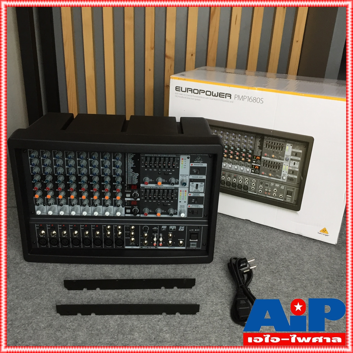 BEHRINGER PMP-1680S powermixer เพาเวอร์มิกเซอร์ 10 ช่อง 2x300วัตต์ 8 โอห์ม EQ 2x7 ช่อง PMP 1680 S PMP 1680S PMP1680S +++