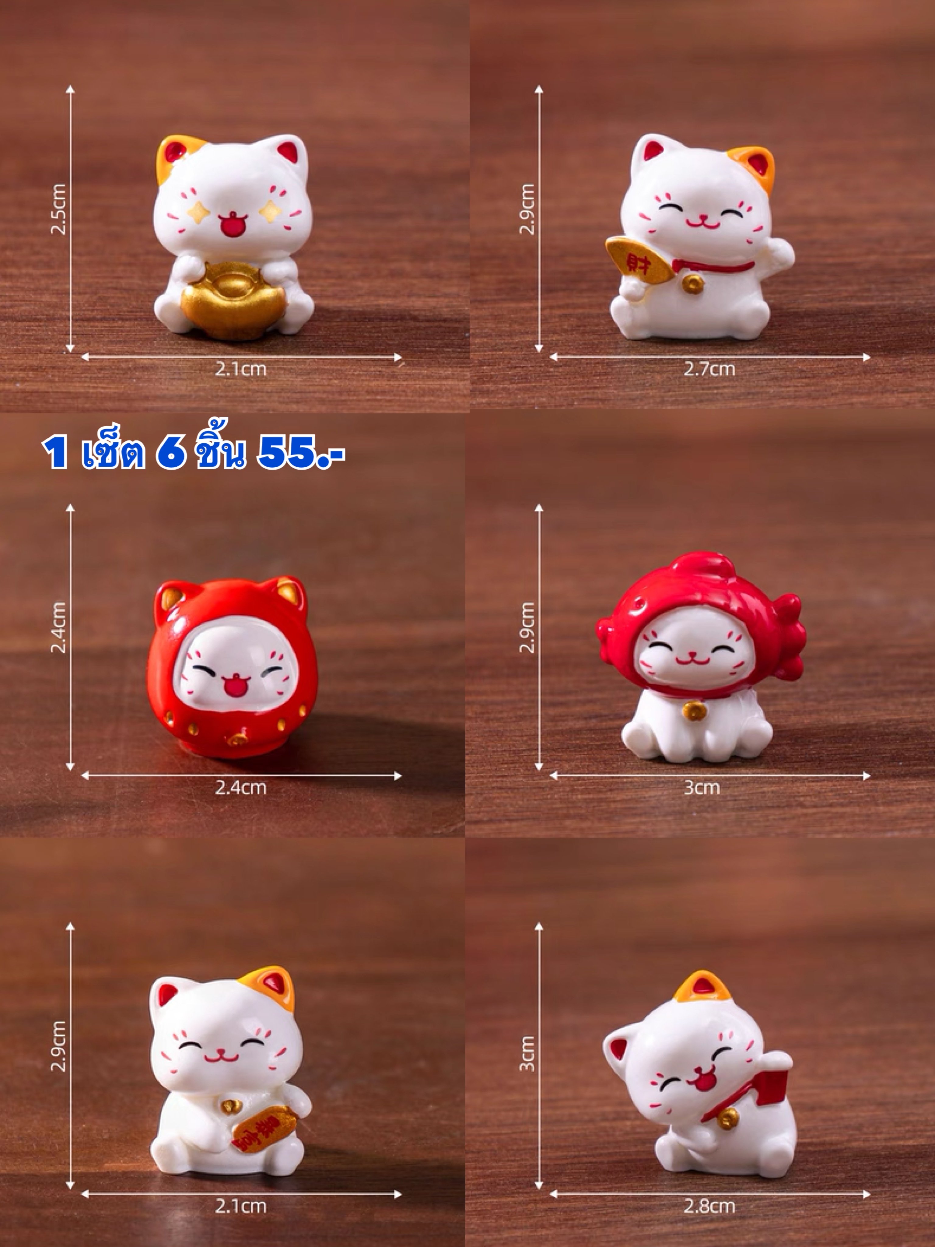 แมวเซ็ต 6 ชิ้น