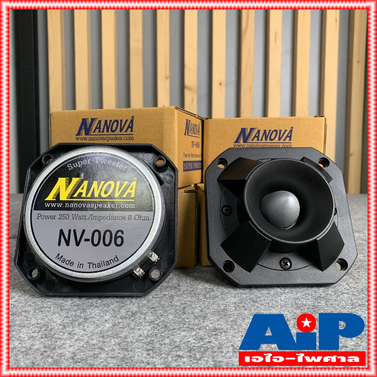1ดอก NANOVA NV006 ลำโพงแหลมจรวด ราคาสินค้าต่อ1ดอกครับ ขนาดตัวลำโพง 12x12x5.5 เซนติเมตร ลำโพงแหลม ดอกลำโพงแหลม NV-006 NV 006