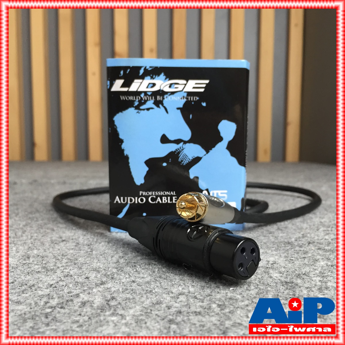 LIDGE YM-398C สาย XLR เมีย - P.RCA 1เมตร YM398C สาย CANNON เมีย ออก ปลั๊ก RCA ความยาว 1เมตร สายสัญญาณ สายสัญญาณเสียง