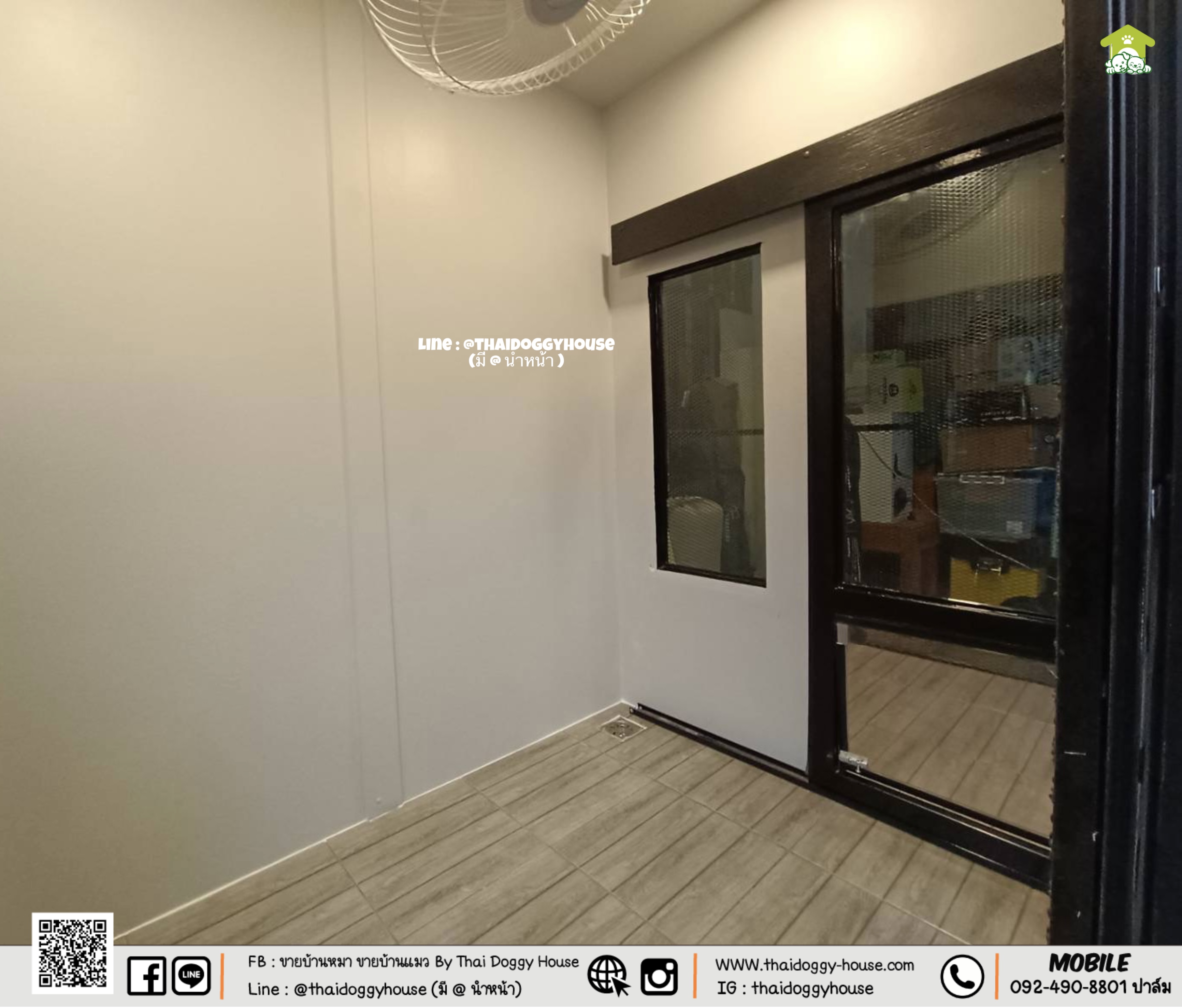 บ้านหมา บ้านแมวติดแอร์ " 𝐌𝐎𝐃𝐄𝐑𝐍 𝐒𝐓𝐘𝐋𝐄" ฟังก์ชั่นครบ หลังใหญ่ แบ่งออกเป็น 2 โซน ระบายอากาศได้ดี 🌳🍃