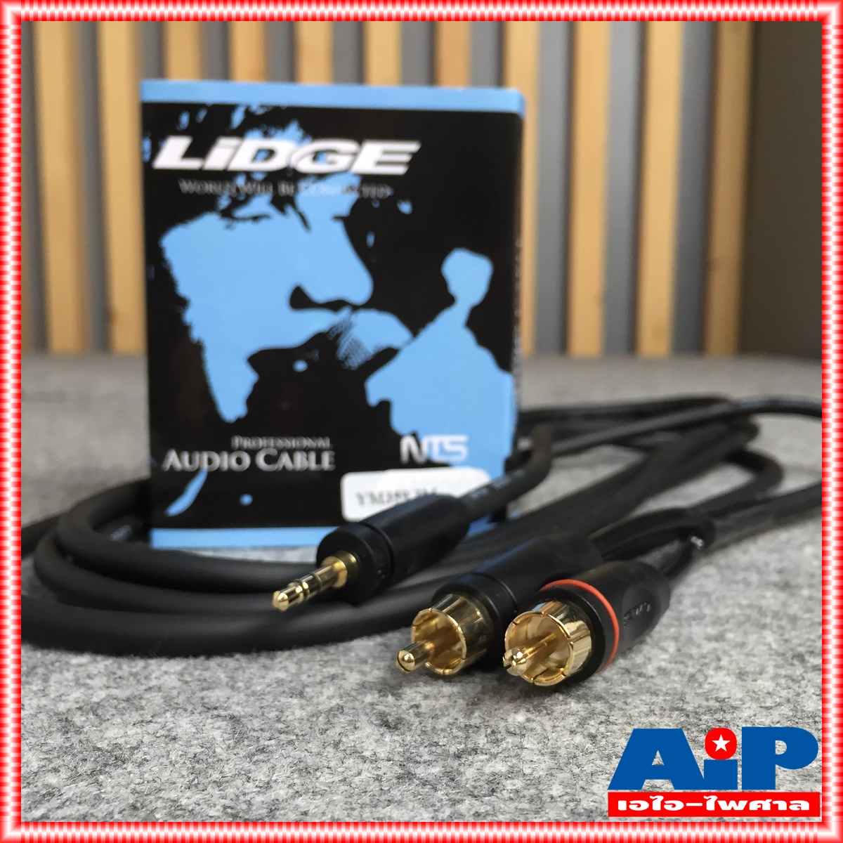 3เมตร TRST 3.5 to RCA 2 หัว LIDGE YM-359 สาย P.TR-ST - P. RCA x2 สาย TR-ST ออก RCA x2 3M YM359สายสัญญาณสเตริโอ