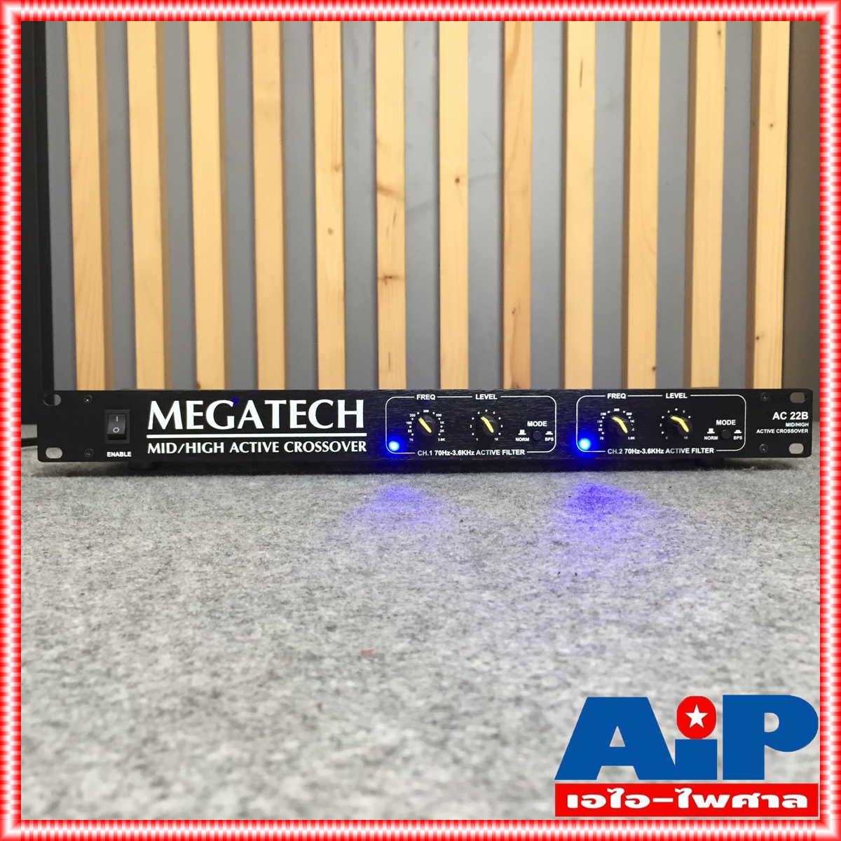 ของแท้ ผลิตในไทย MEGATECH AC 22B Mid / Hi Active CROSSOVER MEGA TECH AC 22B AC-22 B AC 22 B เมก้าเทค ครอส กลาง แหลม