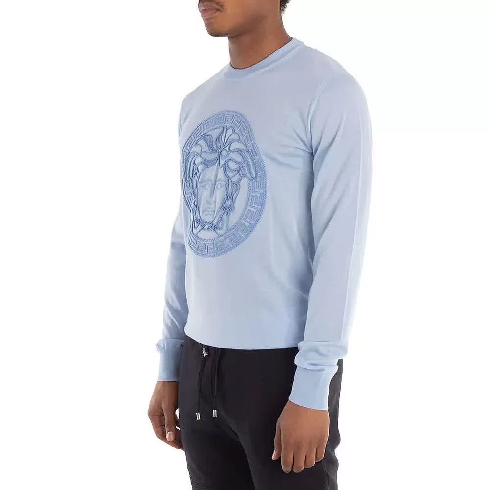 **do** เสื้อ VERSACE Medusa Embroidered Wool Sweater มีใส่ได้ ชาย หญิง สินค้าใหม่ ของแท้