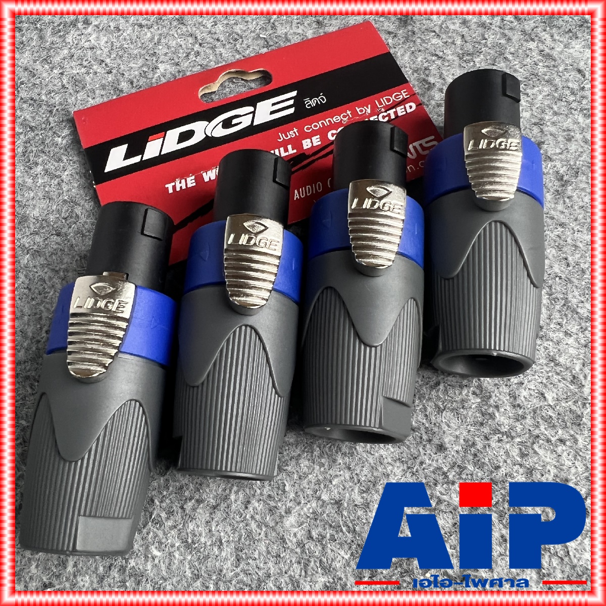 แพ็ค4ตัว Lidge YM-122A speakon สีน้ำเงิน สเปคคอน ตัวผู้ แจ็คสเปคคอน YM 122 A สเปคคอนตัวผู้ สเปคคอนตู้ลำโพง YM122 เอไอ-ไพศาล