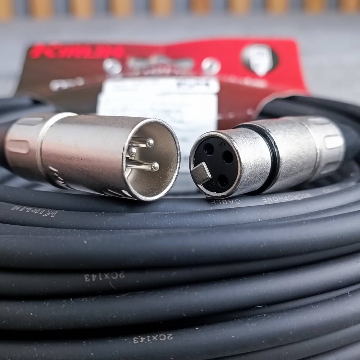 15เมตร KIRLIN XLR ผู้-เมีย MPC-280-15M สายไมค์ XLRหัวท้าย สายสัญญาณ CANNONผู้ออกเมีย สายบาลานซ์ เอไอ-ไพศาล