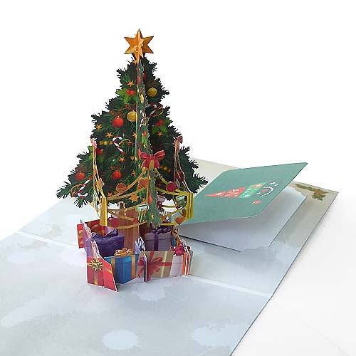 การ์ดคริสต์มาส Pop-Up - Merry Christmas