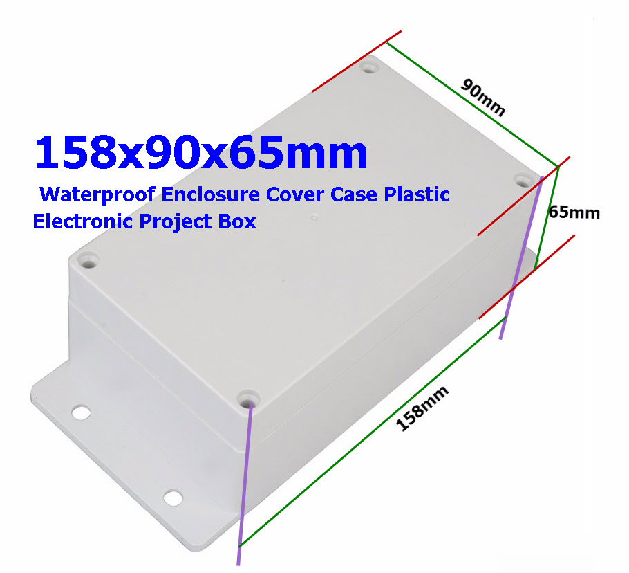 158*90*65mm Waterproof IP65 Enclosure Box ABS Plastic Case