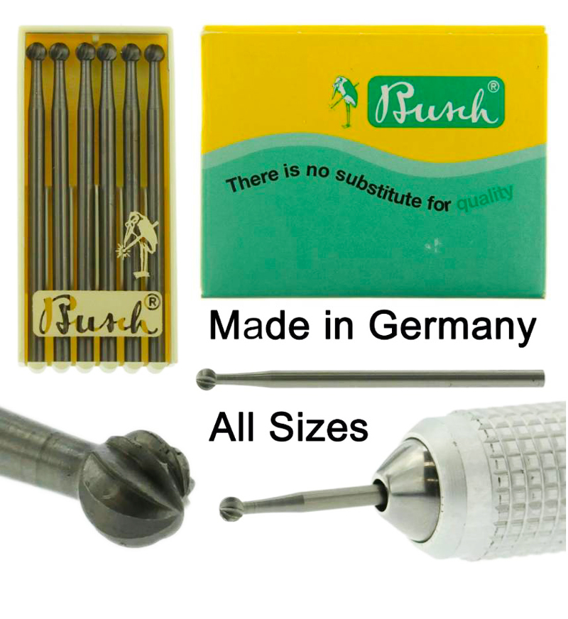 เม็ดมะยมบูช เม็ดมะยมตรานก FIG 1 Busch steel Bursfig1 1ตลับ/6ดอก ดอกสว่านหัวกลม ดอกมะยม เม็ดมะยม ดอกเจียร #005-#023