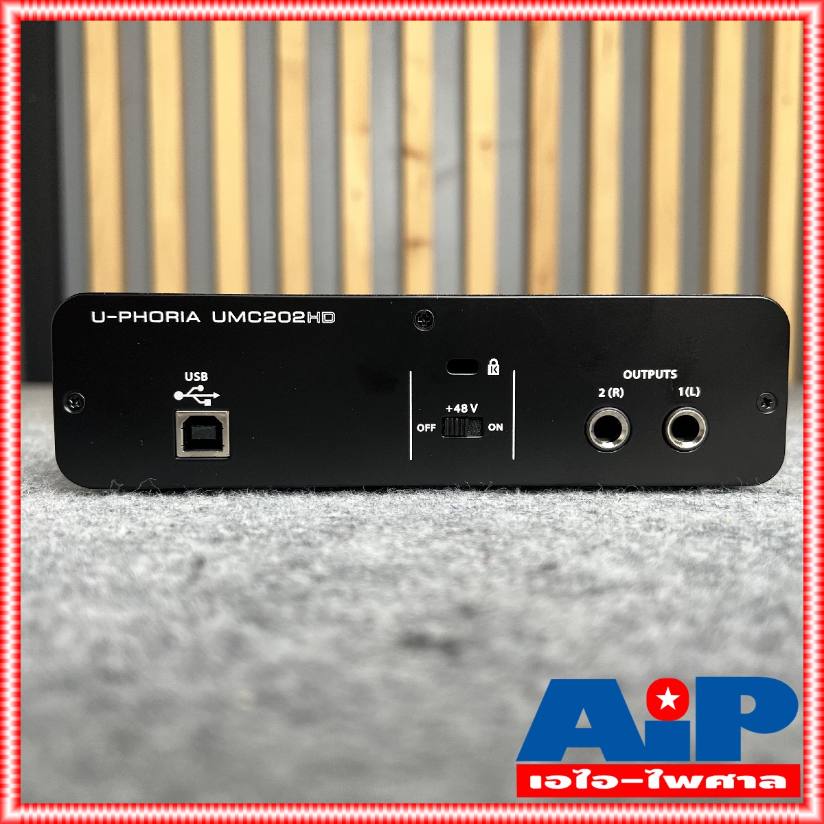 BEHRINGER UMC202HD BEHRINGER U-PHORIA UMC 202HD (USB ออดิโอ อินเตอร์เฟส ขนาด 2 แชนแนล ความละเอียด 24-bit/192kHz พร้อมปรีไมค์ระดับโลกจาก MIDAS) UMC 202 HD +++