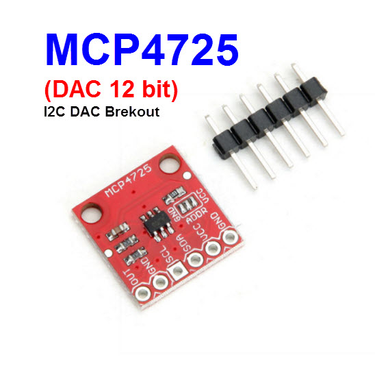 MCP4725 I2C DAC 12bit Breakout Boards