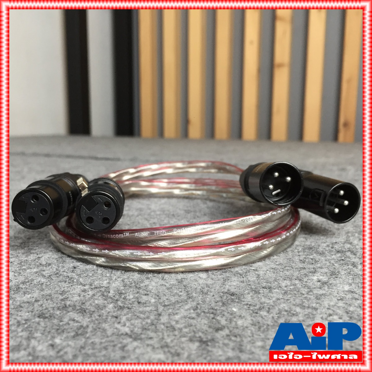 1.5เมตร DYNACOM สายP.CANNON-J.CANNONข้างละ2หัว 1.5M J2049 สายใส สายสัญญาณเสียง XLR-XLR ผู้เมีย คู่ยาว 1.5เมตร XLRจะมีสีเงินและสีดำขึ้นกับล็อตการผลิต