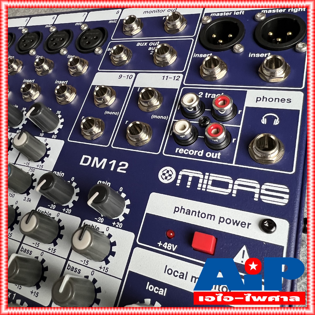 MIDAS DM-12 MIXER MIX DM 12 เครื่องปรับแต่งเสียง DM12 มิกเซอร์ มิกซ์ ของแท้ประกันศูนย์ไทย 1ปี MI DAS +++