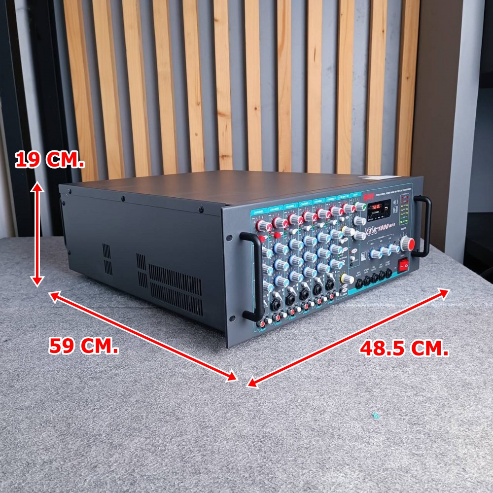 NPE LTA-1000MP3 powermixer พาวเวอร์มิกเซอร์เครื่องขยายเสียงตามสาย 1000 วัตต์ MP3 USB LTA1000MP3 LTA 1000MP3 เอไอ-ไพศาล