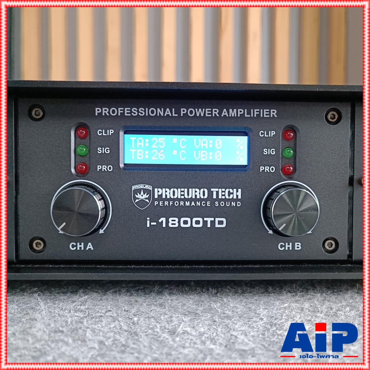 PROEUROTECH I-1800TD POWERAMP แอมป์ เพาเวอร์แอมป์ เครื่องเสียง เครื่องขยายเสียง I 1800TD แอมป์PROEUROTECH เอไอ-ไพศาล