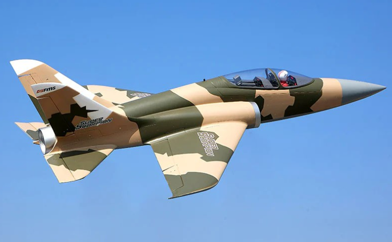 เครื่องบินไฟฟ้า FMS 90MM Super Scorpion V2 EDF (ไม่รวม แบต รีซีฟ รีโมท) RC เครื่อบินบังคับไฟฟ้า